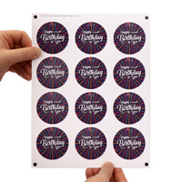 White Cardstock Button Tags