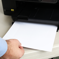 Blank Foldover ID Card (Printable Sheets)