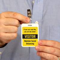 Visitor Social Distance Sign