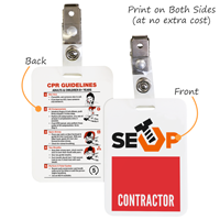 Custom Visitor or Contractor Badge