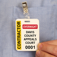 Custom badge with clip for shirt