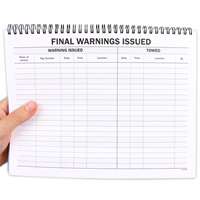 Final Warnings Issued,Parking Violation Booklet