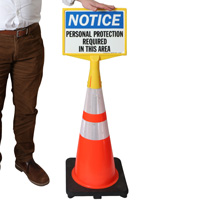 ConeBoss sign mounting frame