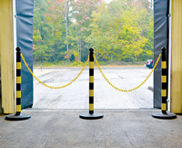 2.5 in. Solid Color Pole Stanchions, Standard Duty