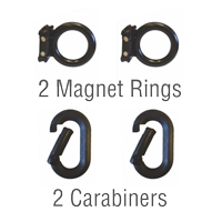 2Magnet Rings 2 Carabiners