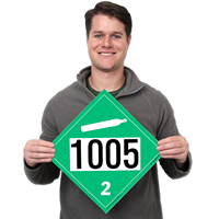 UN 1005 Ammonia Dot Placards