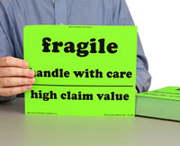 Fragile Handle Care High Value Labels
