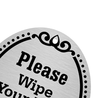 Please Wipe Your Feet Door Sign