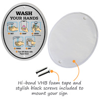 Sanitize hands sign