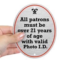 21+ Age Verification Sign