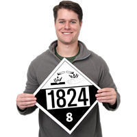 Sodium Hydroxide Placards