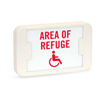 Area Of Refuge Handicapped Symbol Exit Sign