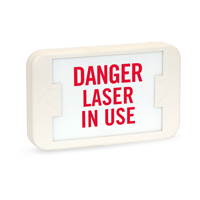 Danger Laser In Use - Red Lettering,LED Exit Sign