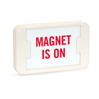 Magnet is On - Red Lettering,LED Exit Sign