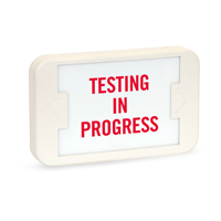 Testing In Progress LED Exit Sign