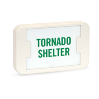 Tornado Shelter LED Exit Sign
