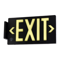 Black Molded Plastic Exit Sign