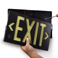 Double Sided Exit Sign