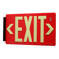 Red Recycleable Exit Sign