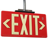Non-Radioactive Plastic Exit Sign