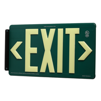 Green Recycleable Exit Sign