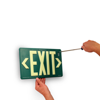 Non-Toxic Exit Sign