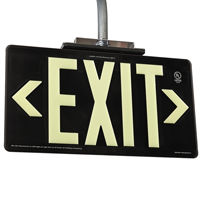 Non-Radioactive Plastic Exit Sign