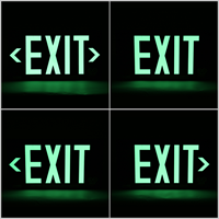 Photoluminescent UL924 exit sign