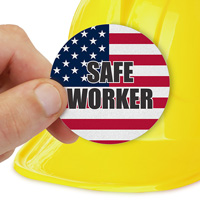 Safe Worker Hard Hat Sticker