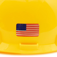 Reflective US Flag Sticker