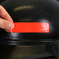 Orange reflective strips