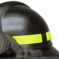 Use reflective strips on helmets or hard hats