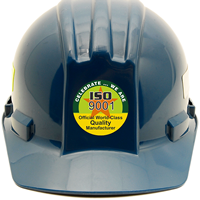 ISO 9001 COMMITMENT TO QUALITY Hard HAT Decals