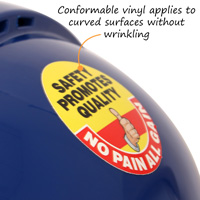 Safety Decal: No Pain, All Gain