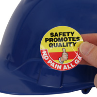 Hard Hat Sticker: No Pain, All Gain