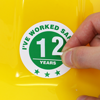 Safe Work Hard Hat Stickers
