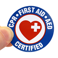CPR Certified Hard Hat Decal