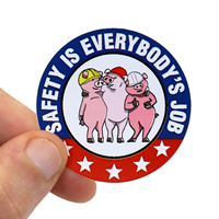 Safety Is Everybodys Job Hard Hat Labels