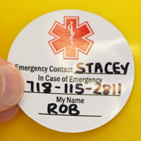 Alergy Alert Hard Hat Decal