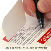 In Case of Emergency Write-On Hard Hat Decals