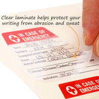 Hard Hat Decals: In Case of Emergency Write-On