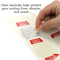 Customizable hard hat decals for safety