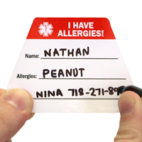 I Have Allergies Write On Decal