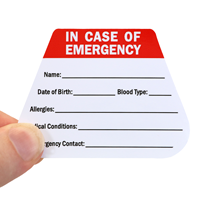 Writeable Hard Hat Decal