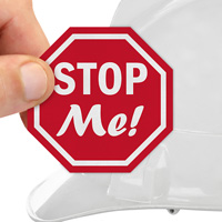 Stop Me Hard Hat Decals