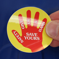 Protective Gear Decals: Give Us a Hand Save Ours