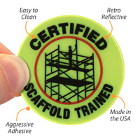 Reflective Scaffold Training Decal