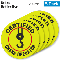 Reflective Sticker for Crane Operators