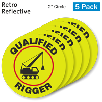 Qualified reflective decal