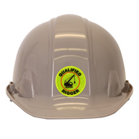 Rigger qualification reflective label
